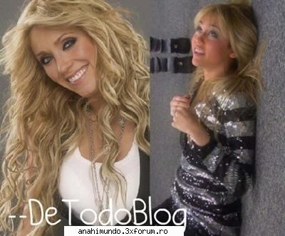 Anahi vs Miley - seamana un poco ashai? :D - Anahi